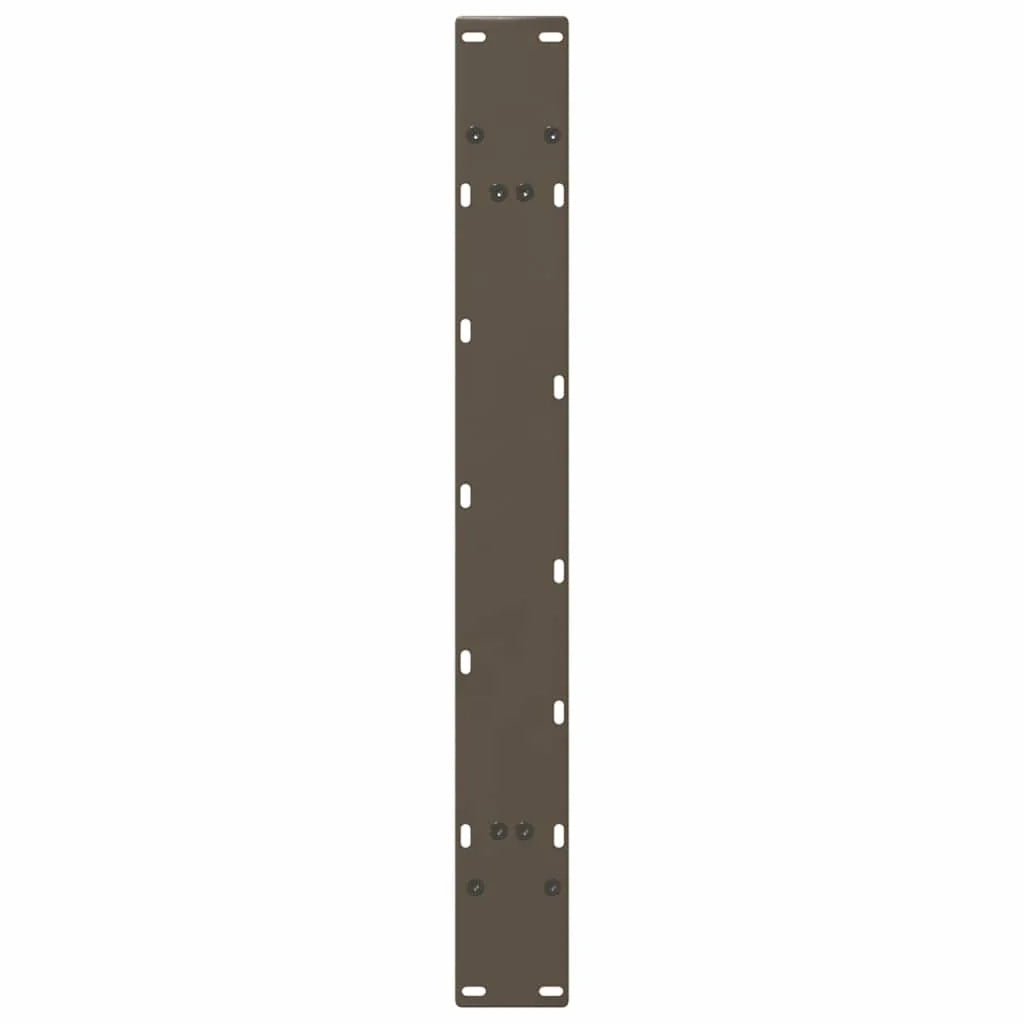 Set di 2 gambe per tavolo da pranzo a forma di A 100 x 72-73 cm design moderno con piedini livellatori in acciaio nero 02_0057143