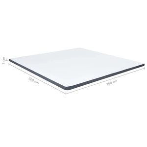 Protezione per Materasso a Molle Insacchettate 200x200x5 cm Morbidezza Media 288217