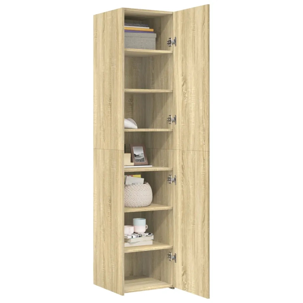 vidaXL Credenza Rovere Sonoma 40x42,5x185 cm in Legno Multistrato