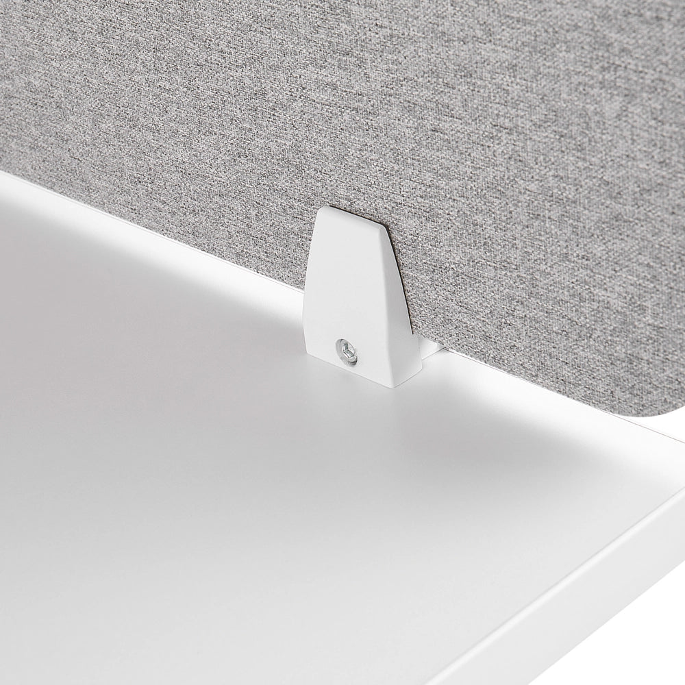 Pannello Divisorio Grigio Chiaro Fonoassorbente 80 x 40 cm in Plastica PET