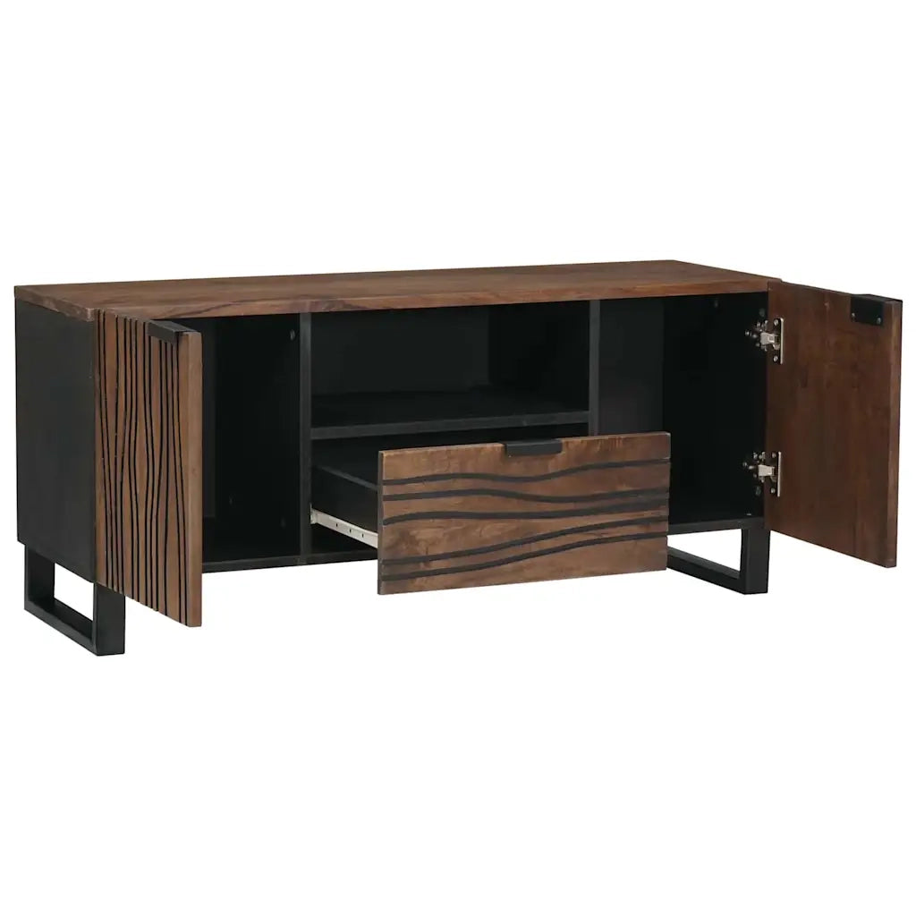 Mobile TV con cassetto-Credenza per TV Noce 105 x 33 x 46 cm Legno multistrato 431217