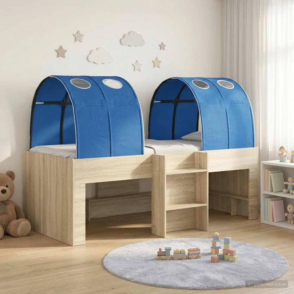 Letto con Tunnel 3 pz Sonoma e Blu Legno ingegnerizzato 3423577