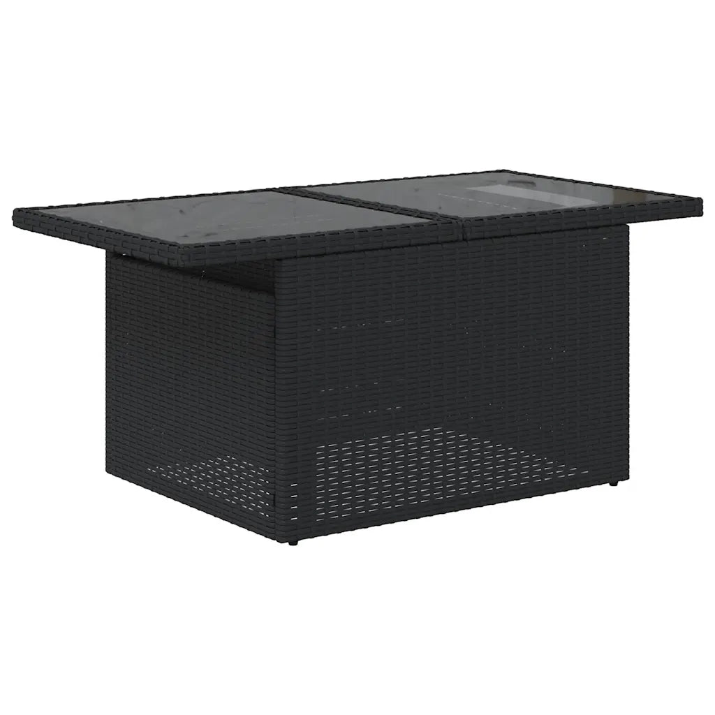Set Divani da Giardino con Cuscini 8 pz Nero in Polyrattan 3267776