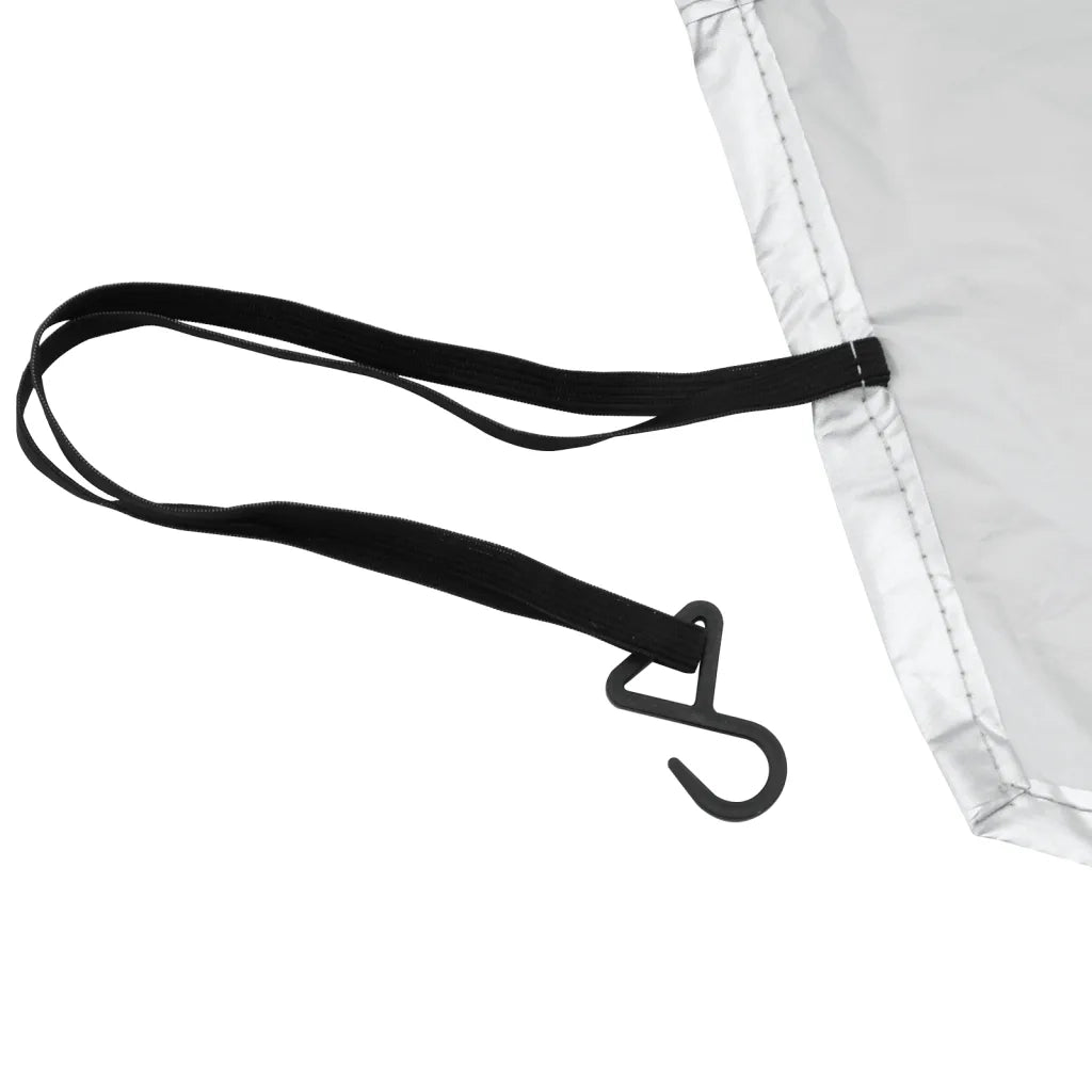 Mezza Copertura Auto con Ganci Argento L CFW5084754