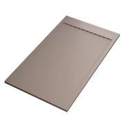 Piatto doccia in marmoresina sabbia effetto pietra cemento prestige, misura 80x190