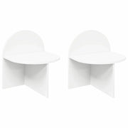 Set di 2 Comodini | Armadio da Notte | Mobiletto da notte Bianco 40 x 35,5 x 45,5 cm Legno ingegnerizzato