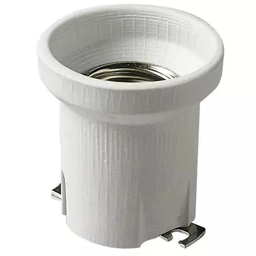 PORTALAMPADA E40 PORCELLANA PIASTRINA DRITTA