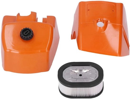 Set di sostituzione filtro d'aria pratico - copertura filtro d'aria - coperchio cilindro - accessori - per catena 066/MS660/MS650 sega a catena - peso 330g - componente sega a catena in plastica