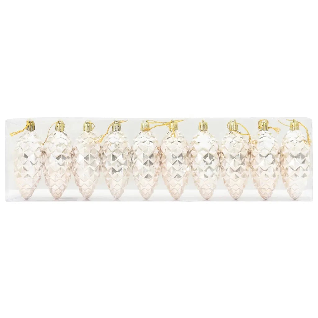 Palla di pino di Natale 40 pz Champagne Plastica CFW7765808