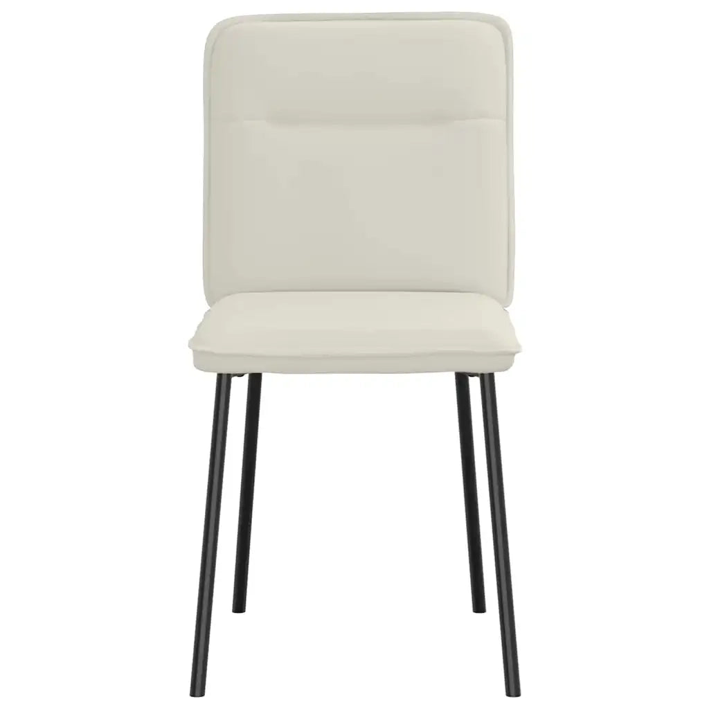 Sedie da Pranzo 2 pz Crema in Velluto 4101218