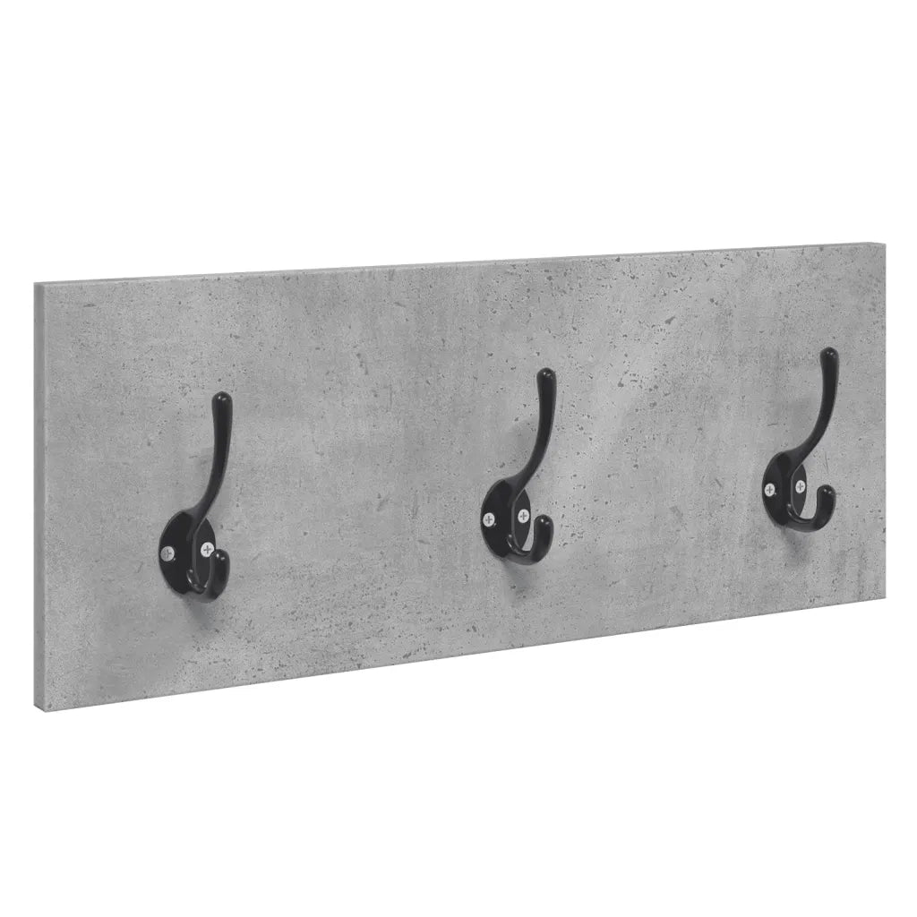 vidaXL Set Mobili da Ingresso 4 pz Grigio Cemento in Legno Multistrato