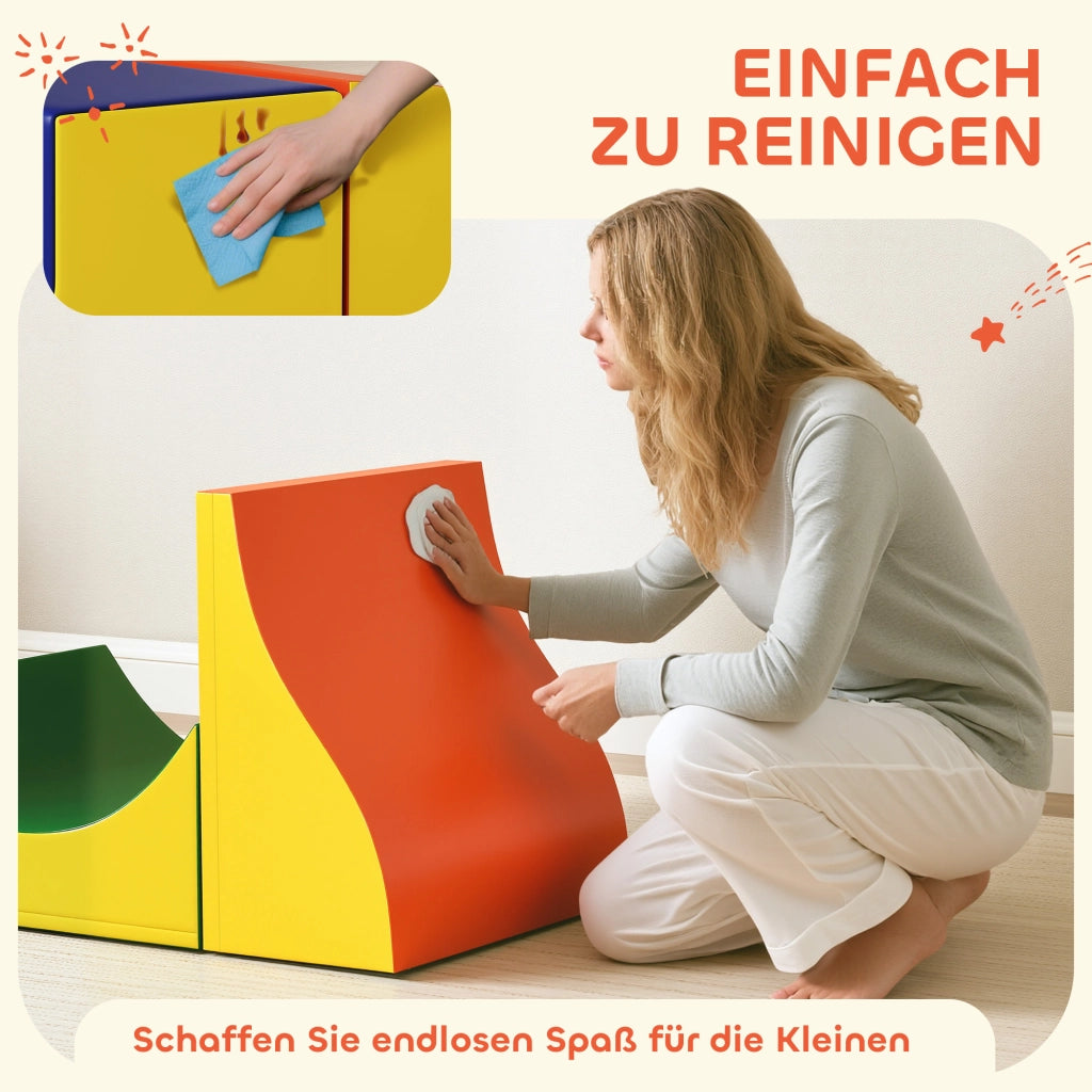 Set per bambini 3 pezzi arrampicata e striscio ¨C zephmum ¨C giallo, pelle sintetica, schiuma