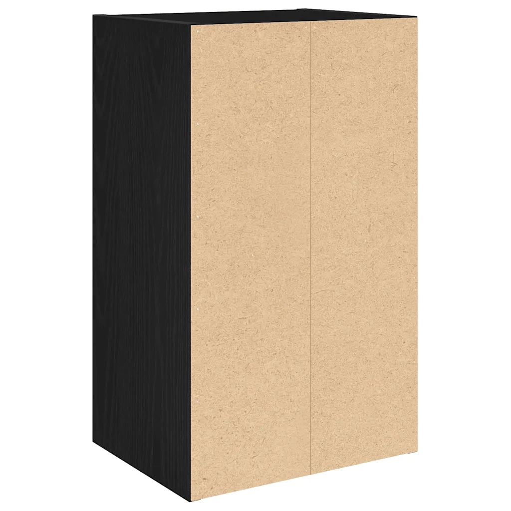 Libreria-Scaffale per Libri-Mobile di Stoccaggio Rovere Nero 31x24x52 cm in Legno Multistrato