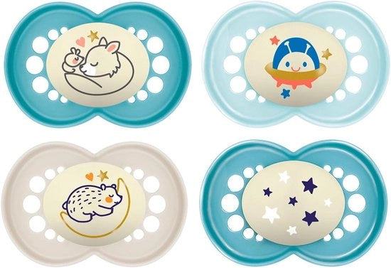 Set di fustelle per pelle notturna in silicone, set da 4 pezzi + da 16 anni in su, con box di trasporto sterilizzata.