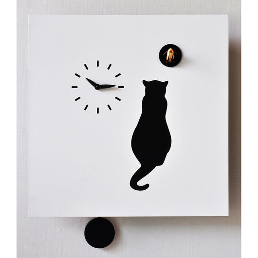 Orologio a Cucù da Parete 39X39X9Cm Pirondini Italia Cat Bianco