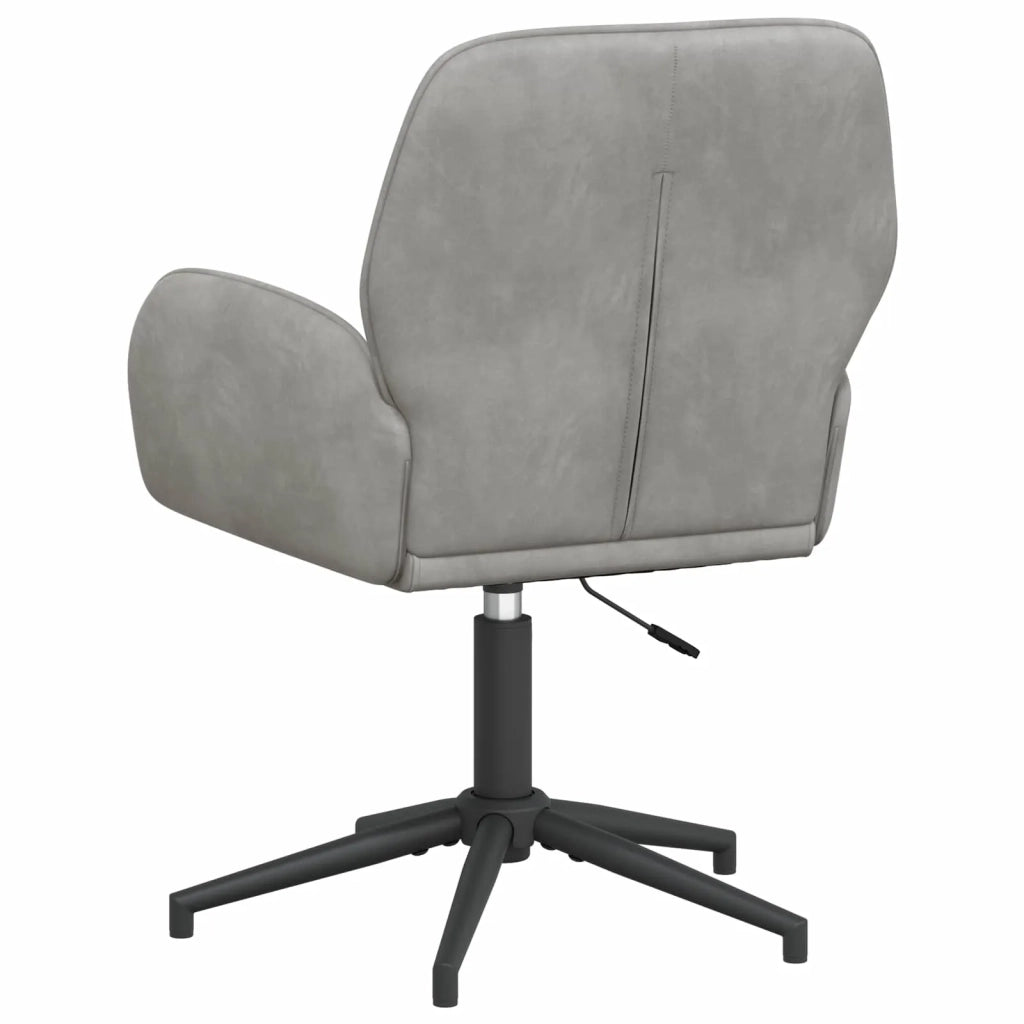 Sedie da scrivania girevoli 4 pz 54 x 55 x 90 cm Grigio Chiaro 3428329