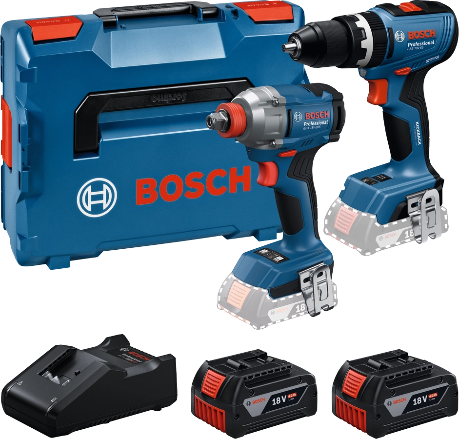 Kit avvitatore + impulsi Bosch a batteria 18V con due batterie - 5,0ah GSR + GDX