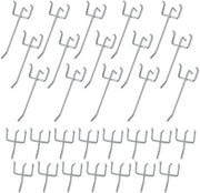 Wandhaak in Acciaio Inossidabile da 30 pezzi - Maniglia con Morso Forte - Installazione Facile - Adatto per Laboratorio/Cucina - Maniglia con Spago