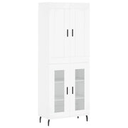 Buffet credenza cassettiera armadio mobile contenitore organizer cucina soggiorno salotto alto 69,5 x 34 x 180 cm legno ingegnerizzato bianco 02_0032522