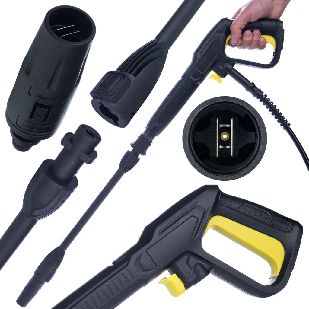 Pistola a Spruzzo di Ricambio compatibile con Idropulitrice Kärcher K2–K7 – Lancia e Ugello Vario | 150 Bar, 10 l/min