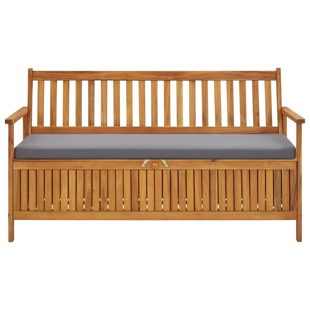 Cassapanca con Cuscini da Giardino 148 cm Massello d'Acacia cod mxl 71179