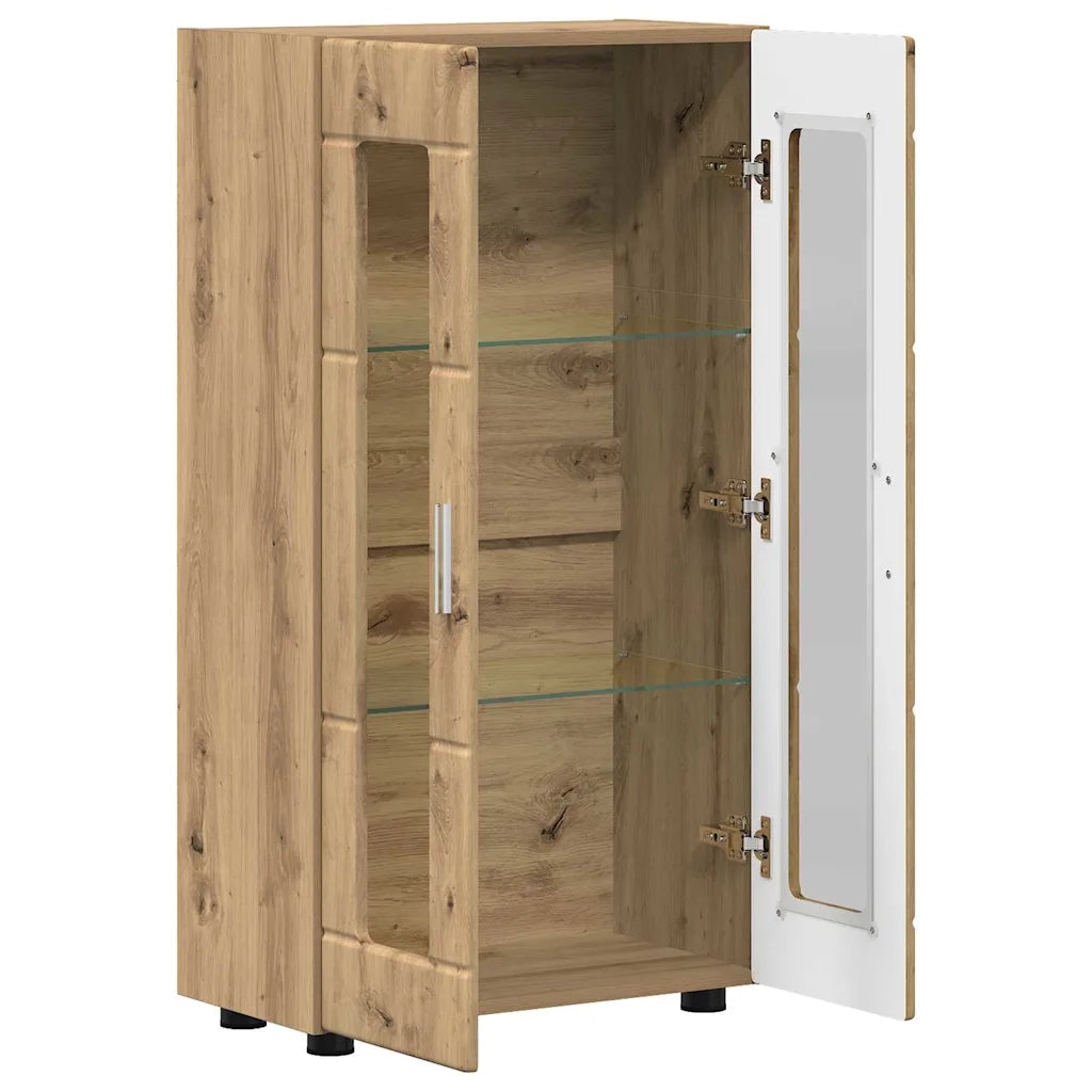Credenza con porta FLORIN Rovere artigianale 55,5 x 29 x 100 cm