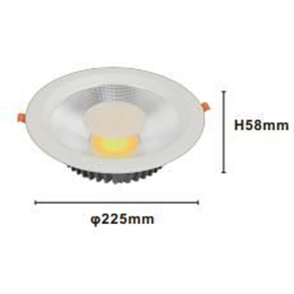 Trade Shop - Faretto Da Incasso Led Cob 35w Luce 3000k-6500k Bianco Illuminazione Interni 00427 -