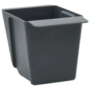 Fioriere | Cassetta per fiori | Vaso per Euro pallet 24 pz Grigio 13,5 x 9 x 9,5 cm