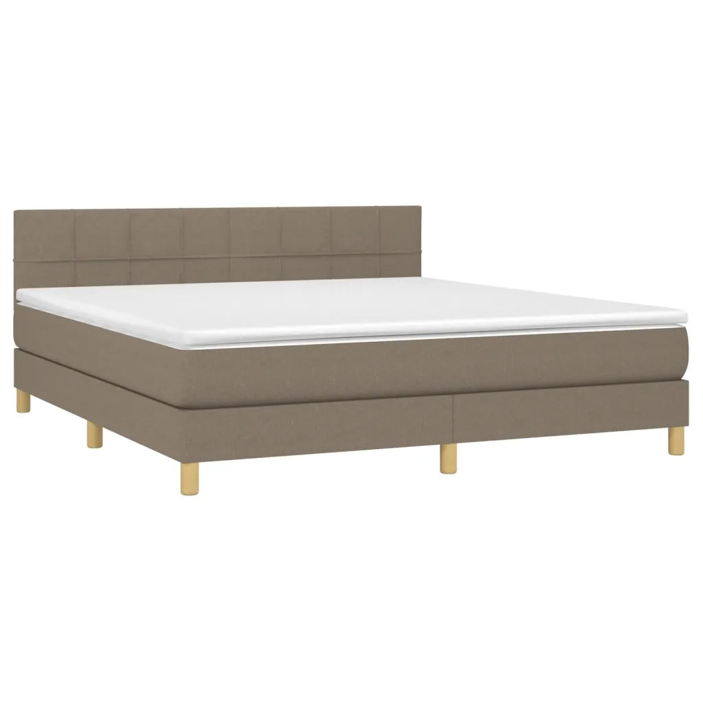 Giroletto a Molle con Materasso Tortora 160x200 cm in Tessutocod mxl 123487