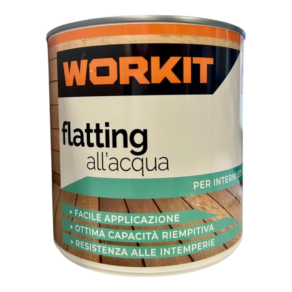 Flatting Acqua Workit Opaco 750 ml Protettivo Trasparente per Legno ad Alte Prestazioni