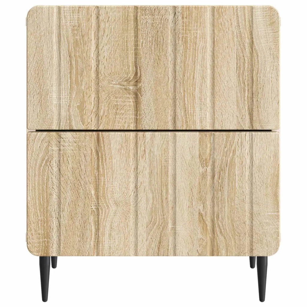 Set di 2 Comodini | Armadio da Notte | Mobiletto da notte Rovere Sonoma 43 x 34,5 x 49,5 cm