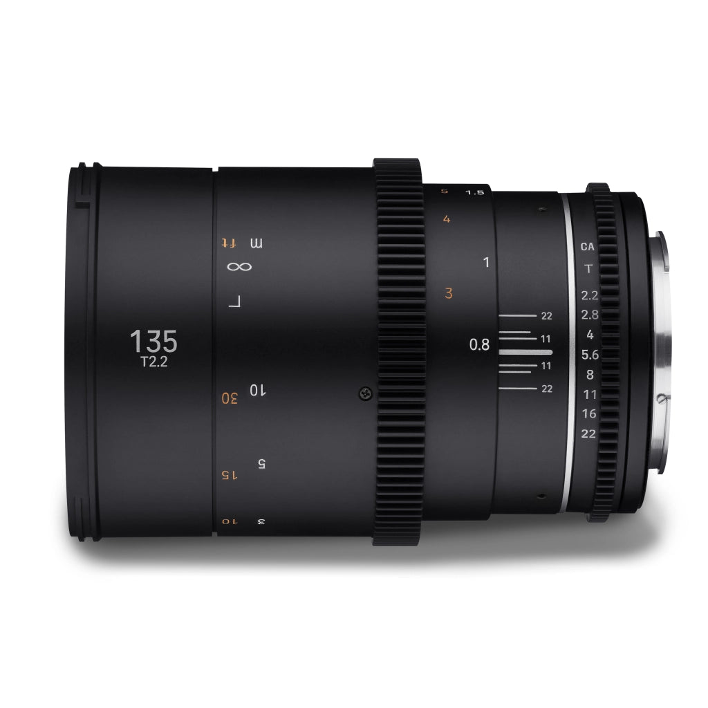 MF 135mm T2,2 VDSLR MK2 Canon EF - Obiettivo video Cine full frame teleobiettivo a focale fissa per fotocamere Canon EF EF-S, messa a fuoco manuale, per EOS 5D Mark IV, 6D Mark II, 90D, 77D