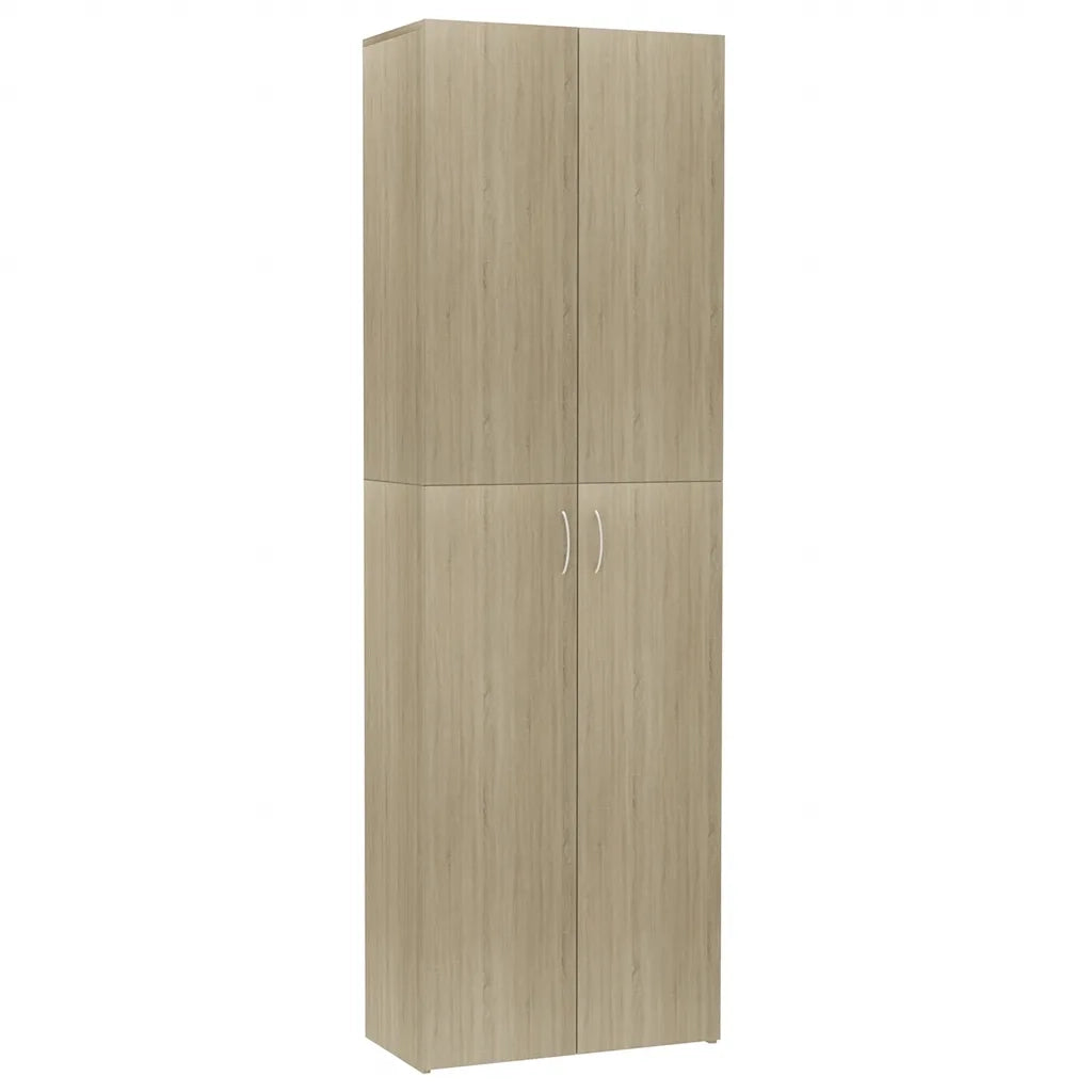 Armadio per Ufficio Rovere Sonoma 60x32x190cm Legno Multistrato