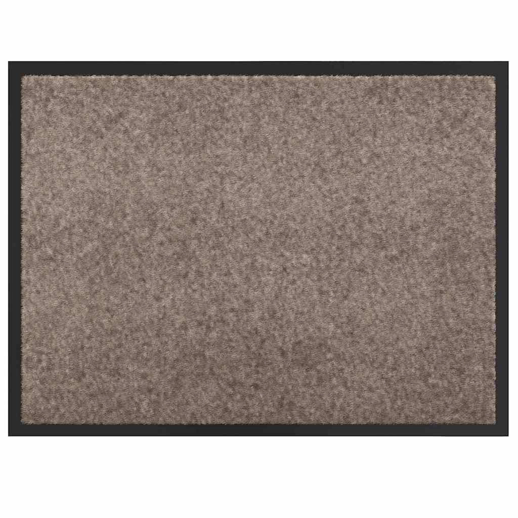 Zerbino rettangolare assorbente antifatica 80 x 60 x 1,2 cm in tessuto teddy beige 02_0059000