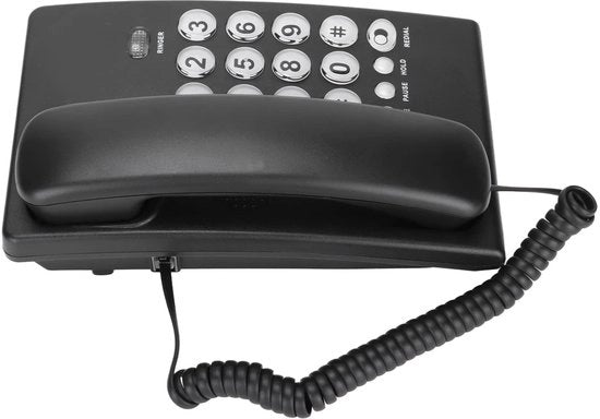 Dispositivo Telefonico Fissi - Design Simple - Grande tastiera - Unità Desktop - Ideale per Anziani - Elevato Livello di Qualità