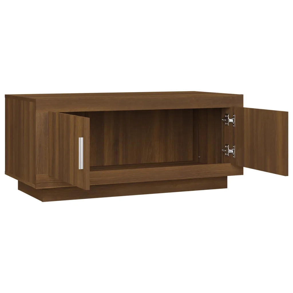 Tavolino Salotto Rovere Marrone 102x50x45 cm Legno Multistrato 817233