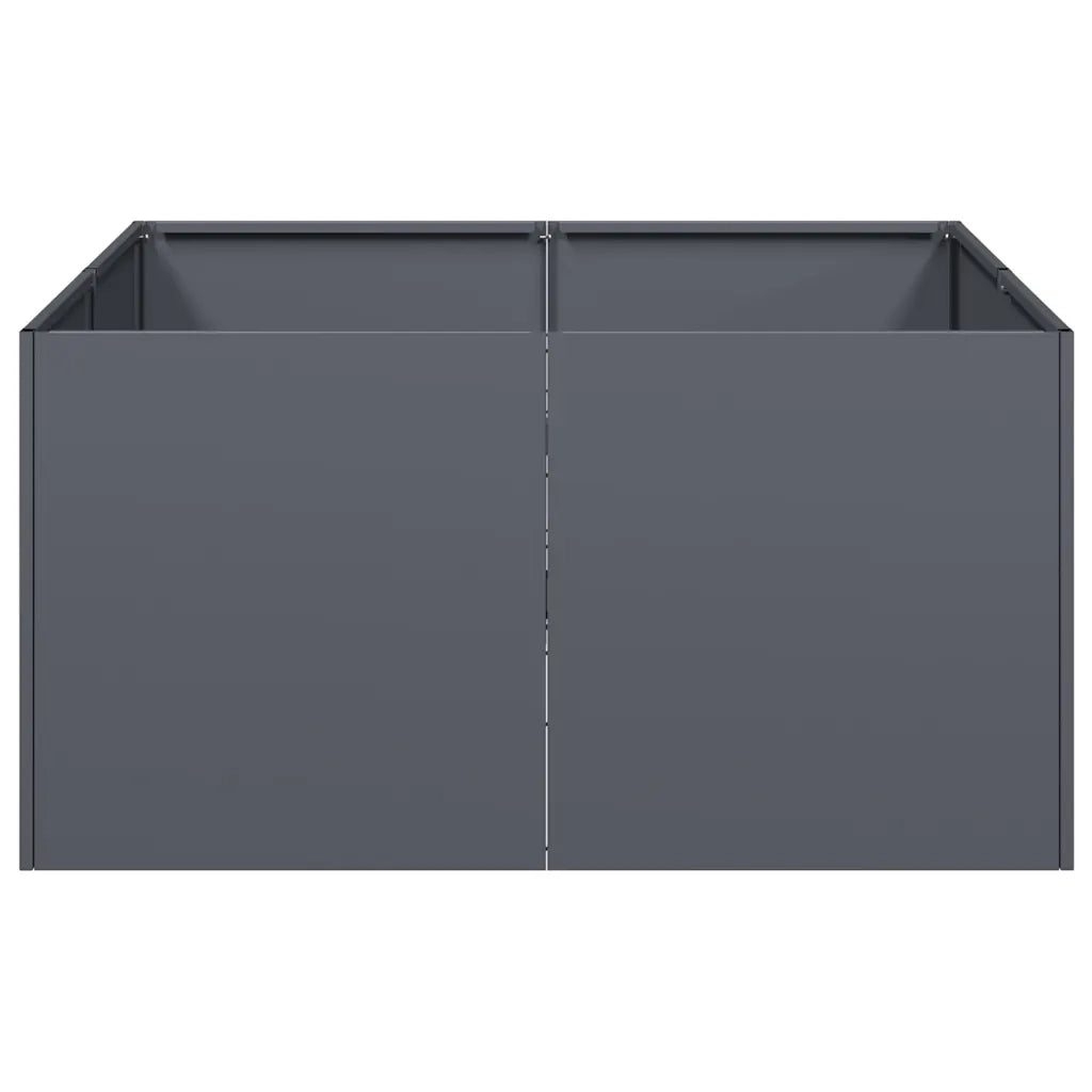 Fioriera Antracite 80x80x40 cm in Acciaio Laminato a Freddo 860740