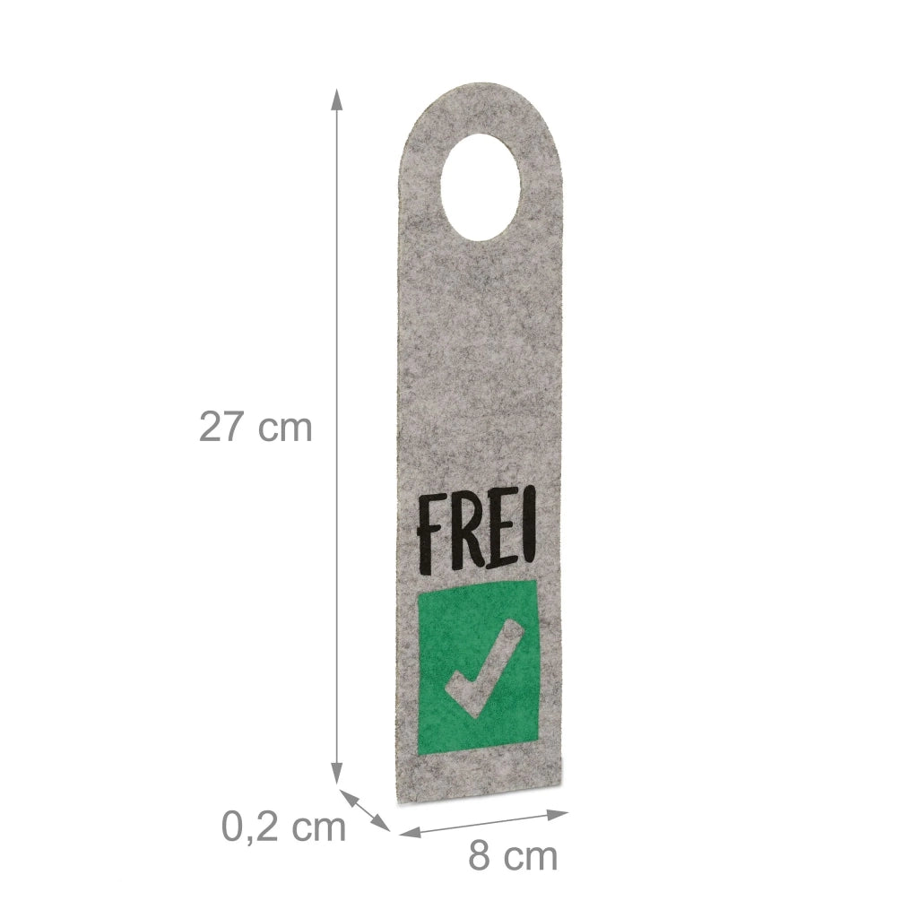 Set di 10 pratici pannelli per porta bagno ufficio finitura in feltro nero 13_0015497