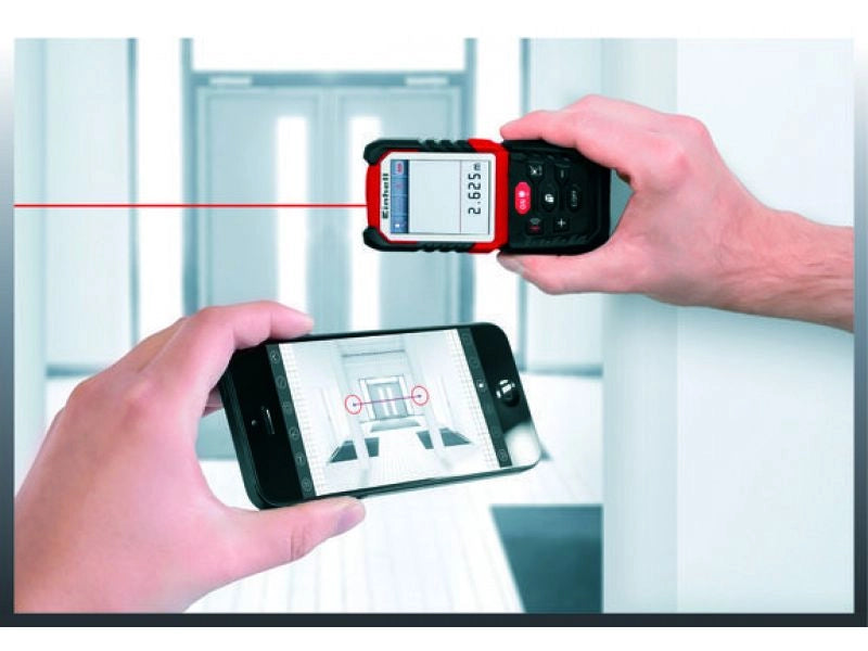 Misuratore laser Einhell TE-LD 60 misura fino a 60m bluetooth custodia inclusa