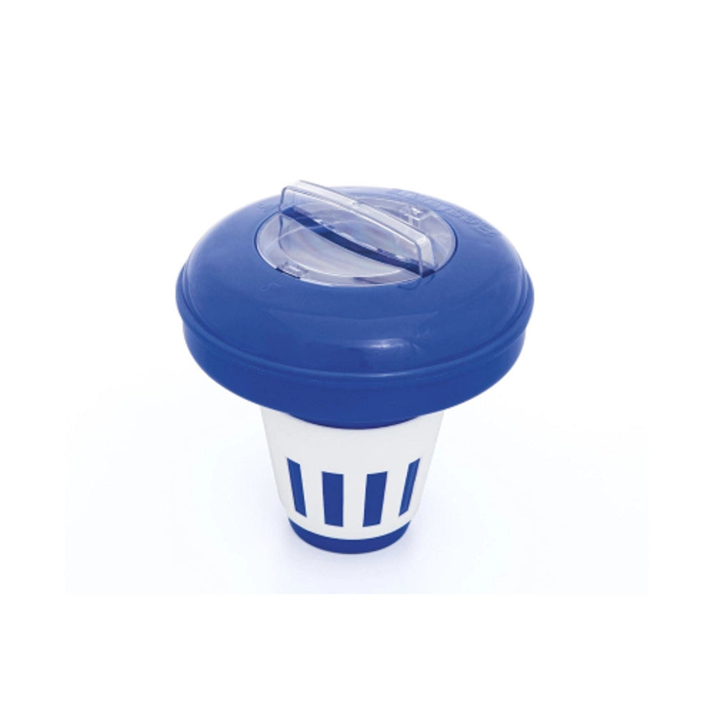 Trade Shop - Dispenser Galleggiante Cloro Medio 16,5 Cm Per Pastiglie Dm 7,5 Cm Piscine 58071 -