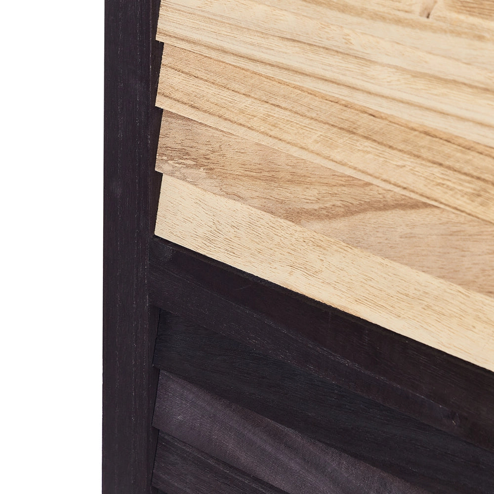 Divisorio per ambienti in legno chiaro e compensato di legno di Paulownia marrone 4 pannelli pieghevoli schermo decorativo divisorio Soggiorno Camera da letto Design tradizionale