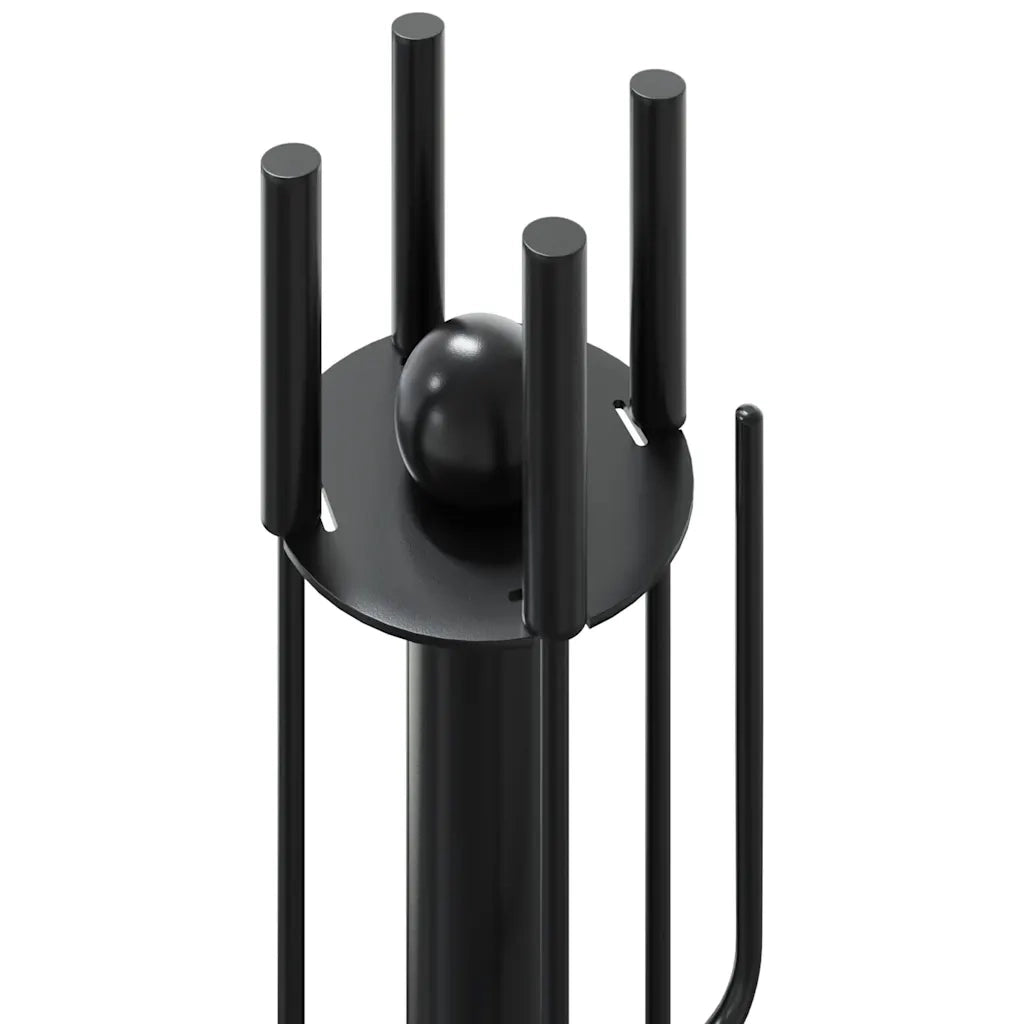 Set di attrezzi per camino 5 pezzi 18x56 cm in acciaio 156377