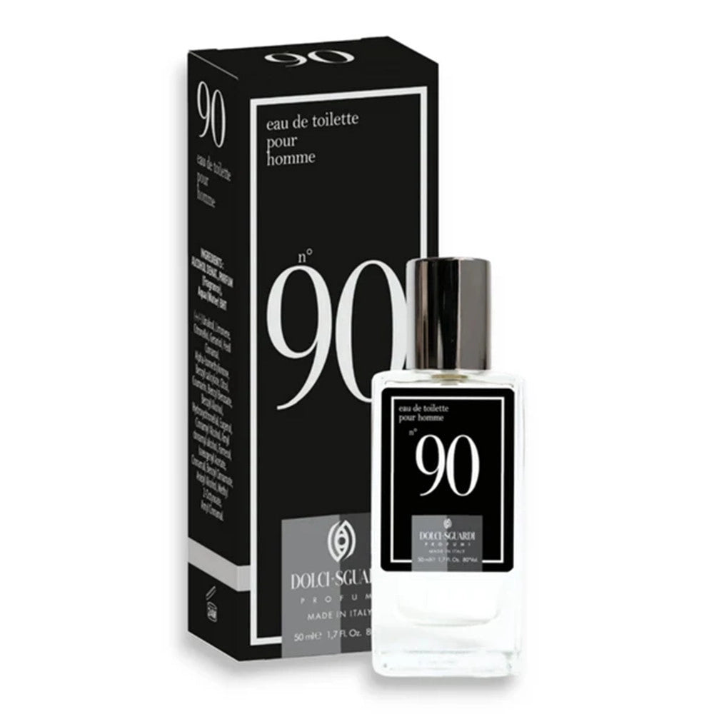 Trade Shop - Profumo Corpo Eau De Toilette Per Uomo N°90 50ml Fragranza Unisex Orientale Legnoso 006158 -