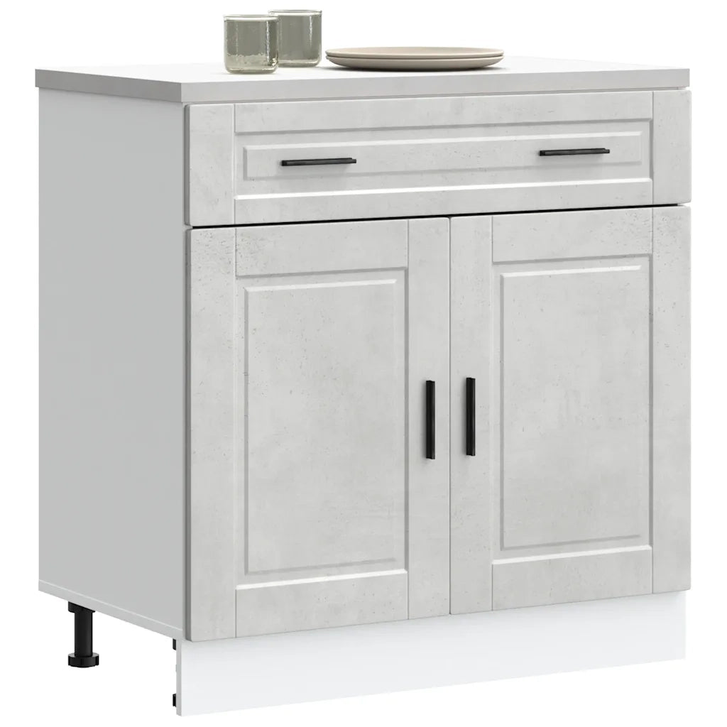 Base da Cucina Porto Grigio Cemento in Legno Multistrato 853981