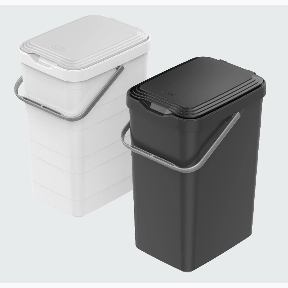 Pattumiera Sottolavello Differenziata per cassetto Cucina 14 Litri Nera 27x20x39H cm