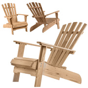 Sedia a sdraio in legno KADAX, sedia da giardino/spiaggia, comoda e robusta, ideale per il giardino.