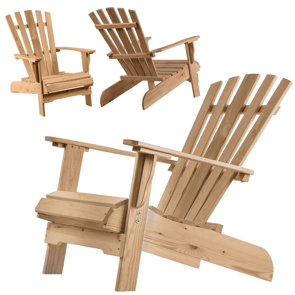 Sedia a sdraio in legno KADAX, sedia da giardino/spiaggia, comoda e robusta, ideale per il giardino.