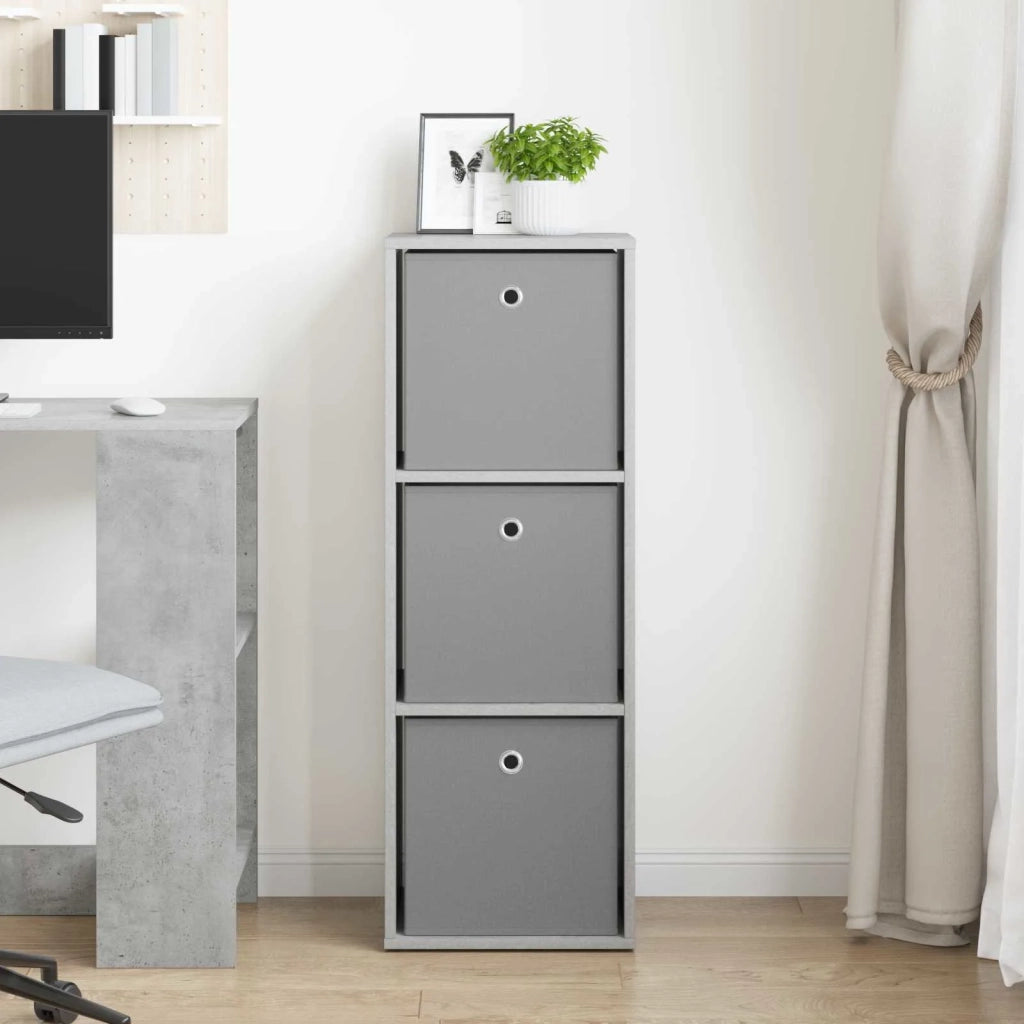 Credenza con cassetto Grigio cemento 35 x 32 x 99,5 cm 8000567