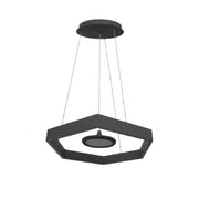 Trade Shop - Lampadario A Sospensione 34watt Led Rombo Grigio Tono Bianco Freddo 6500k Lp-07g -