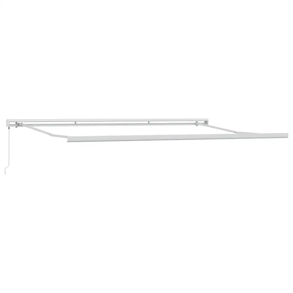 Tenda Retrattile Antracite e Bianca 4,5x3 m Tessuto e Alluminio 3216126